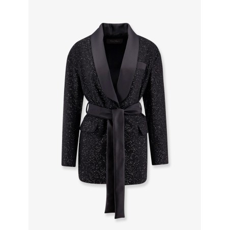 Pau viscose blend blazer with all-over sequins