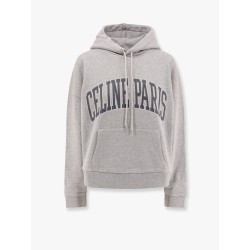 Cotton sweatshirt with celine paris print