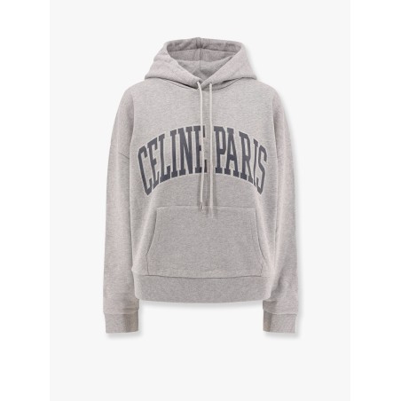 Cotton sweatshirt with celine paris print