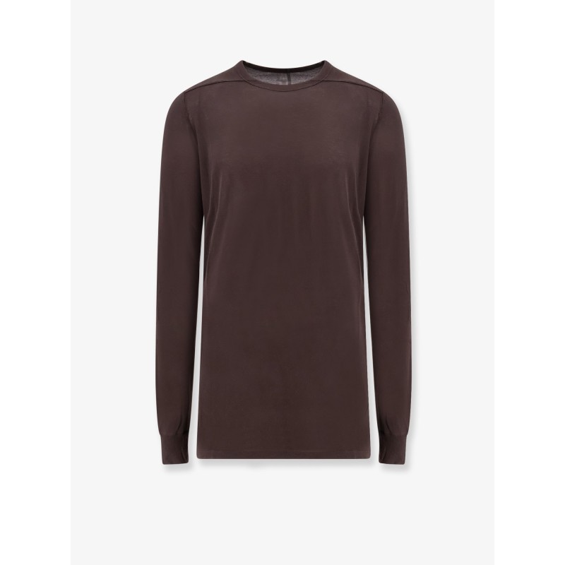 Sustainable viscose and silk t-shirt with logoed ribbon