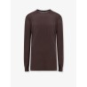 Sustainable viscose and silk t-shirt with logoed ribbon