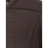 Sustainable viscose and silk t-shirt with logoed ribbon