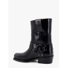 Biker leather boots with iconic studs