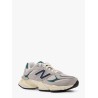 Mesh and suede sneakers with logo on the side