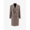 Prince-of-wales virgin wool coat