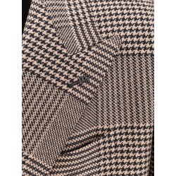 Prince-of-wales virgin wool coat