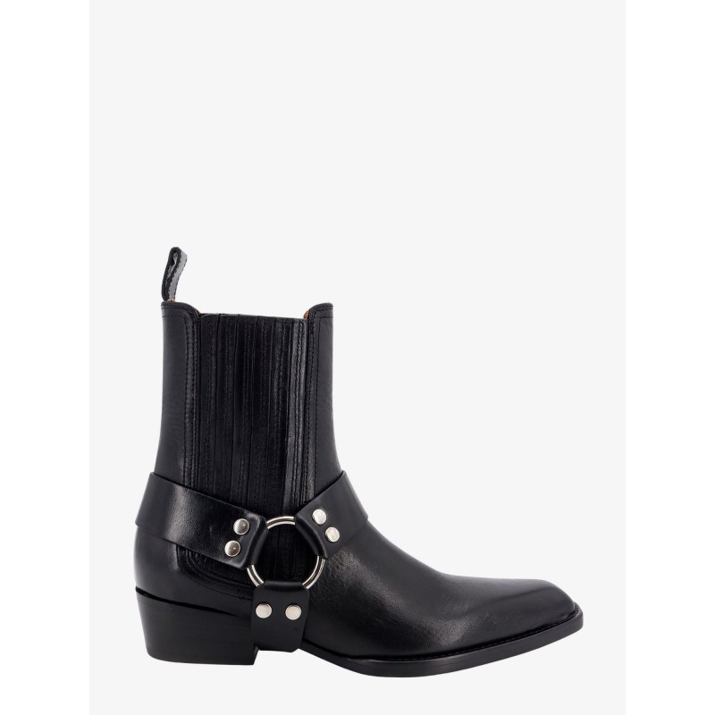 Leather anke boots