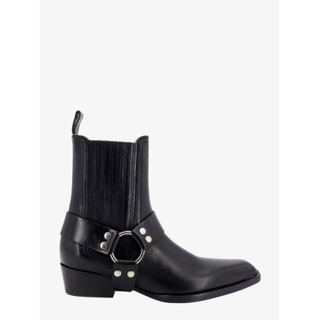 Leather anke boots
