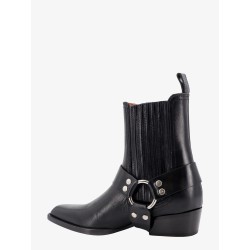 Leather anke boots