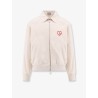 Cotton jacket with cd heart embroidery