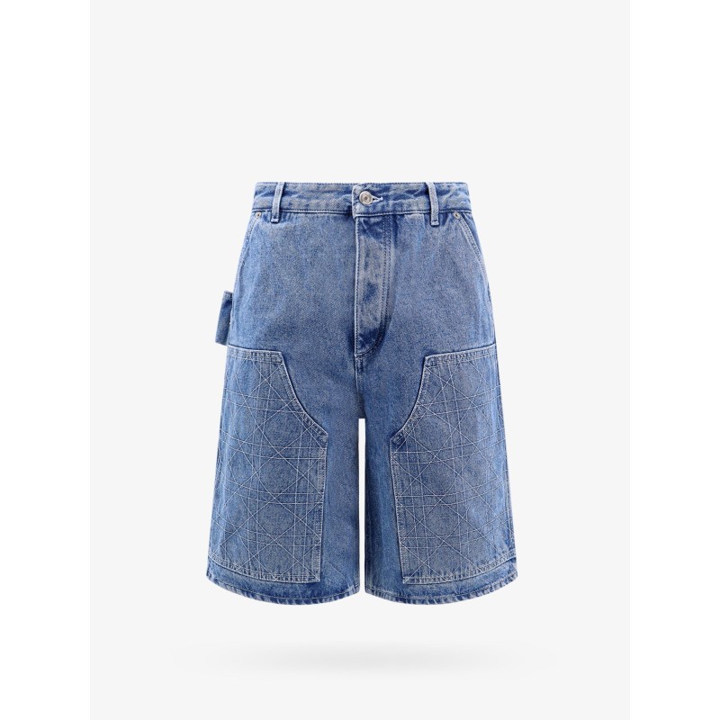 Six pockets denim bermuda shorts