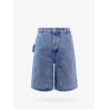 Six pockets denim bermuda shorts