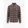 Cotton shirt with madras motif