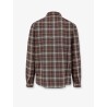 Cotton shirt with madras motif