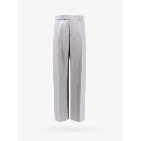 Wool blend trouser with striped motif