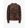 Wool blend sweater with braided fabric