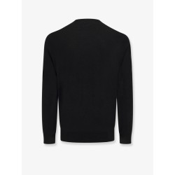 Wool sweater with iconic embroidered pony