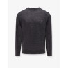 Wool sweater with iconic embroidered pony