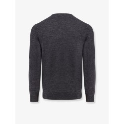 Wool sweater with iconic embroidered pony