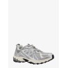 Nylon and leather sneakers
