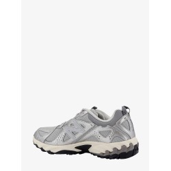 Nylon and leather sneakers