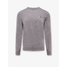 Wool sweater with iconic embroidered pony