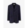 Wool blazer with striped motif
