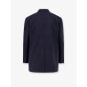 Wool blazer with striped motif