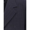 Wool blazer with striped motif