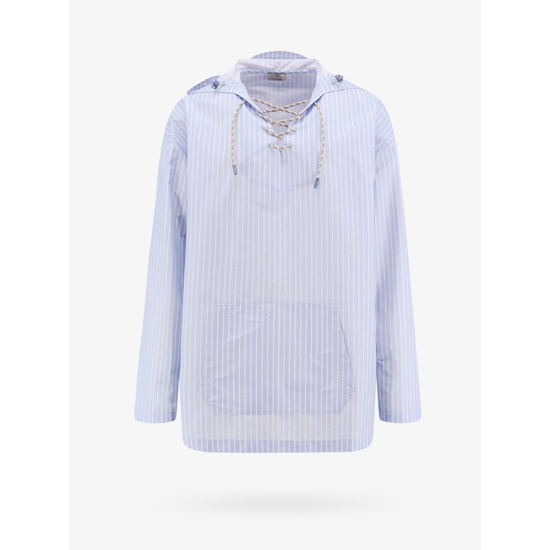 Parley ocean plastic® blu technical taffèta shirt