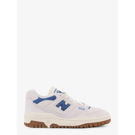 Suede sneakers with denim details