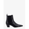 Leather boots with phyton print