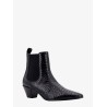 Leather boots with phyton print