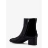 Patent leather boots with engraved triomphe logo