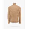Wool and cashmere sweater with frontal logo