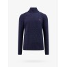 Wool and cashmere sweater with frontal logo