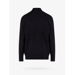 Wool and cashmere sweater with frontal logo