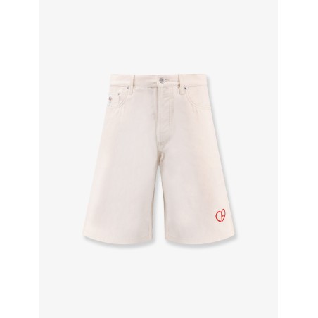 Cotton bermuda shorts with cd heart logo