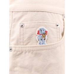 Cotton bermuda shorts with cd heart logo