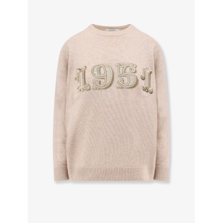 Wool and cashmere sweater with 1951 motif
