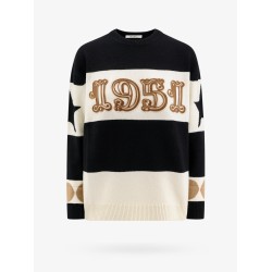 Wool and cashmere sweater with flocked 1951 motif