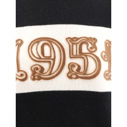 Wool and cashmere sweater with flocked 1951 motif