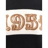 Wool and cashmere sweater with flocked 1951 motif