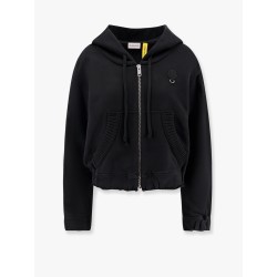 6 moncler willow smith cotton sweatshirt with  iconic detail