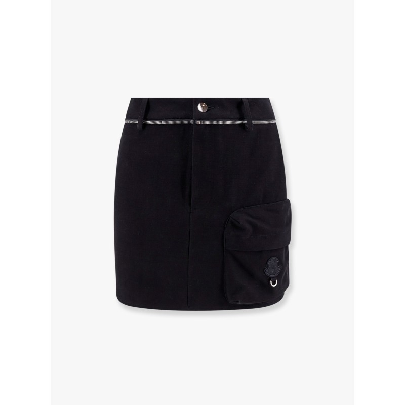 6 moncler willow smith cotton skirt with metal profile