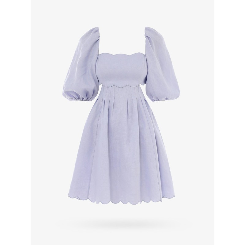Linen dress with cut-out detail