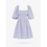 Linen dress with cut-out detail