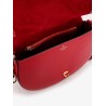 Leather shoulder bag with vlogo signature detail