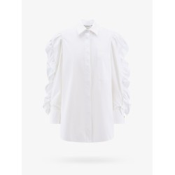 Cotton shirt with rouches detail