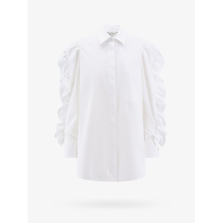 Cotton shirt with rouches detail